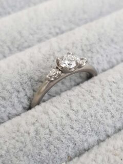 Three Diamond Trilogy Platinum Ring