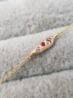 Detail of Ruby and sapphire bracelet- Belle Smith