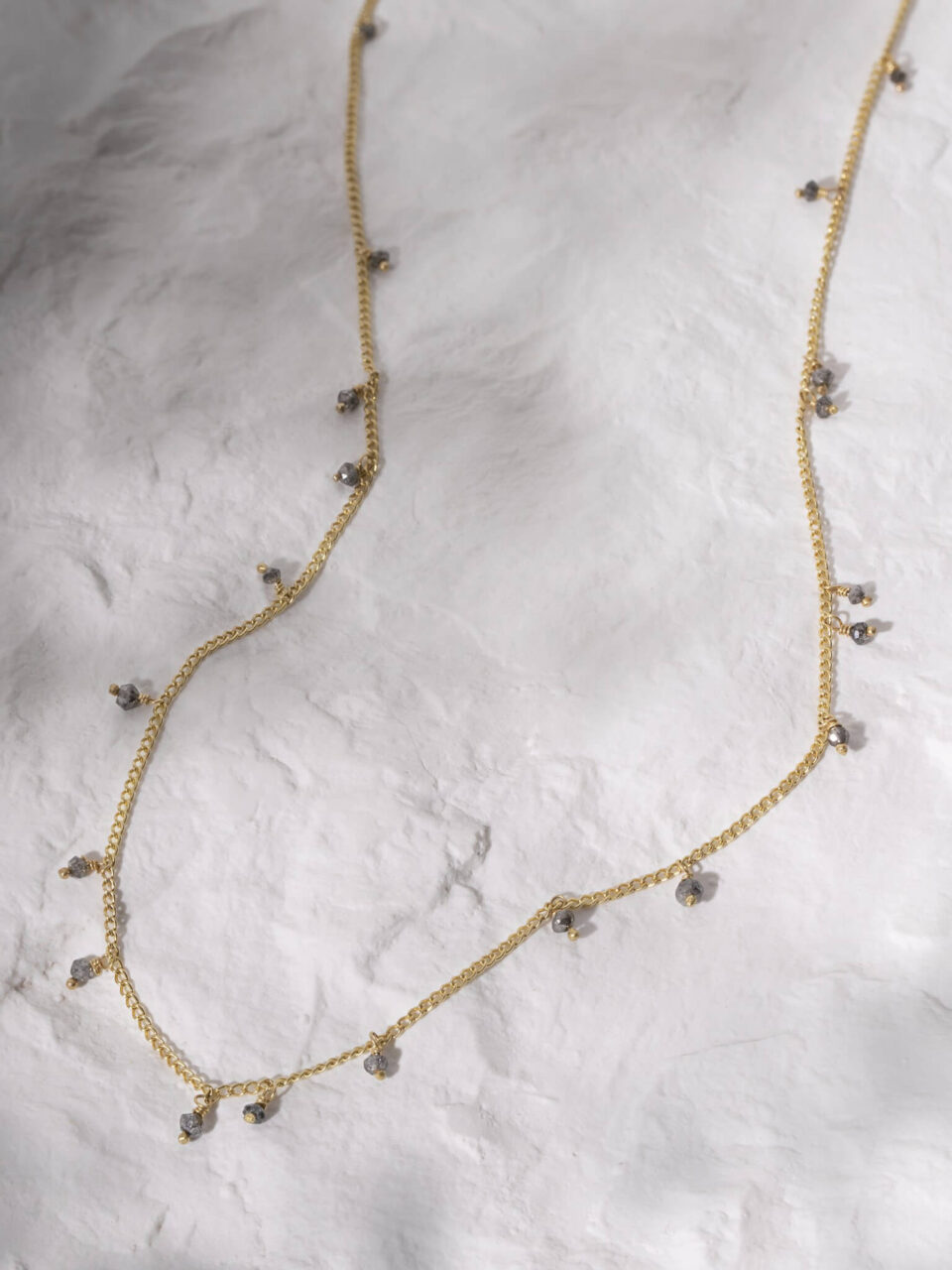 Light Scatter Row Diamond Necklace - Kate Wood