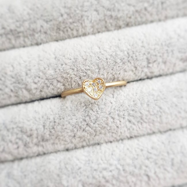 Pavé Diamond Gold Ring