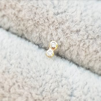 Single Decadence Two Dots Diamond Stud