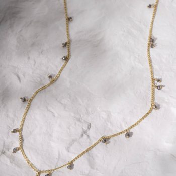 Light Scatter Row Diamond Necklace - Kate Wood