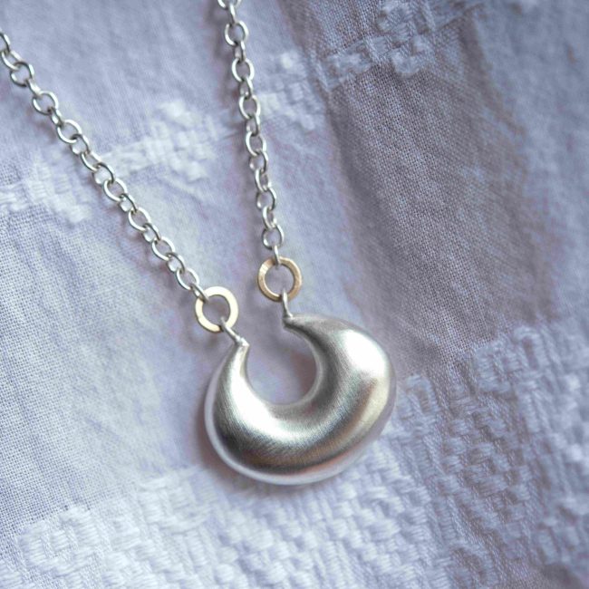 large crescent pendant