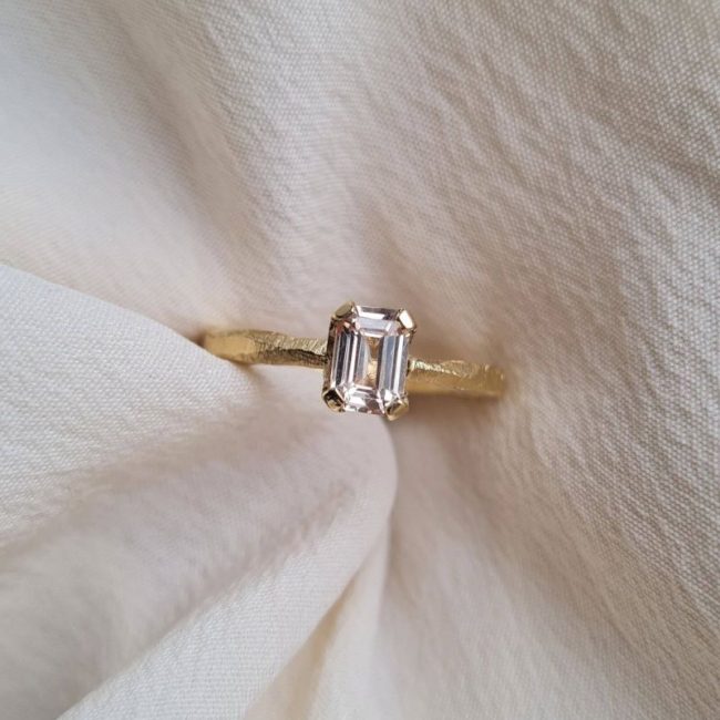 Pale-Yellow-Art-Deco-Emerald-Cut-Sapphire-Engagement-Ring-Textured-Handmade-Chloe-Solomon-Clifton-Rocks