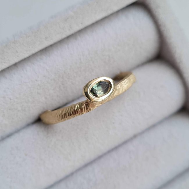 Textured-Engagement-Ring-Green-Zircon-Clifton-Rocks-Chloe-Solomon