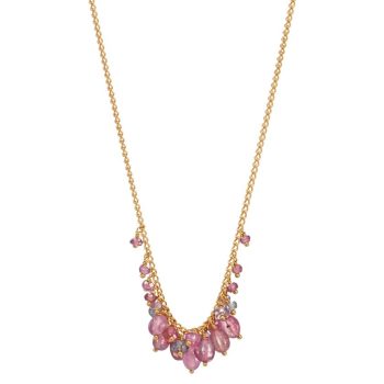 Pink Spinel Blossom Cluster Necklace Kate Wood